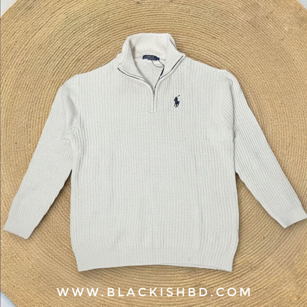 New Half Zipper Sweater front